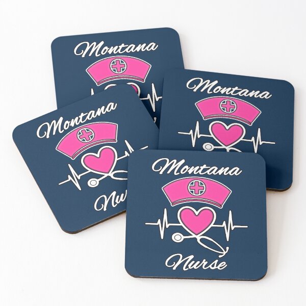 Item preview, Montana Nurse - Nurse Hat, Heart, and Stethoscope designed and sold by Drucifer76.
