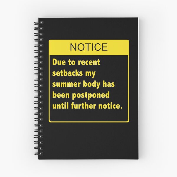 Item preview, Notice - Beach Body Postponed Funny summer body design designed and sold by CreatedbyJR.