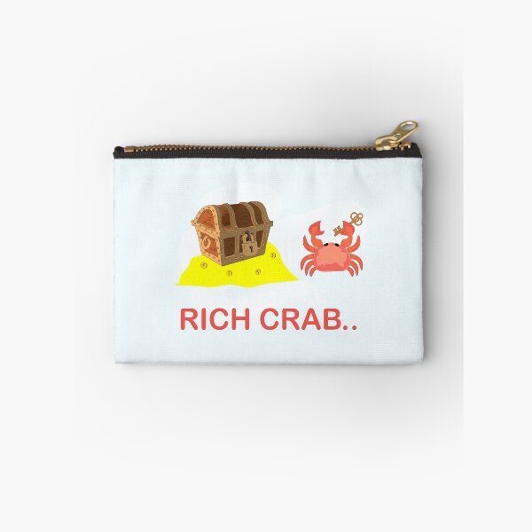 Item preview, Rich crab, funny crab have found the key of the treasure box under the ocean and become rich , crabby , ocean crab animal art meme ,stealing ocean treasures designed and sold by SGS-.