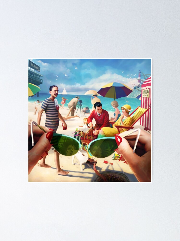 Alternate view of Under The Boardwalk by Jeff Lee Johnson Poster