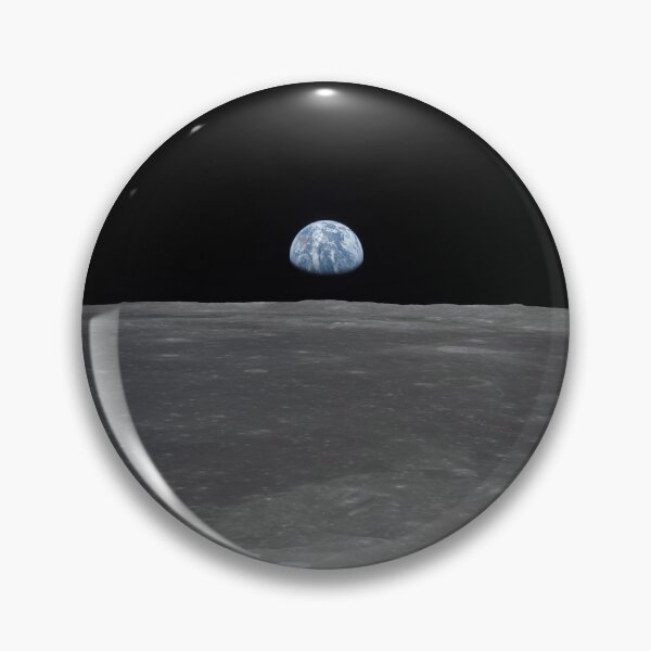 Item preview, Apollo 11 Mission image - View of the moon, with Earth on the horizon designed and sold by greg5000.