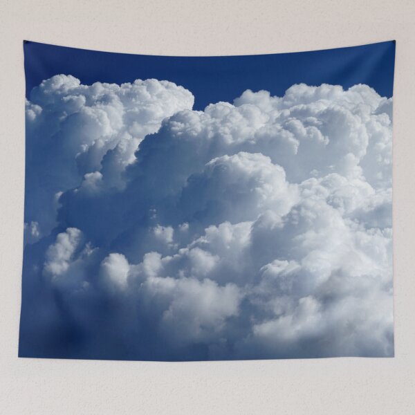 Item preview, Fluffy White Clouds Floating in the Blue Sky designed and sold by ALEX PHOTO DREAMS.