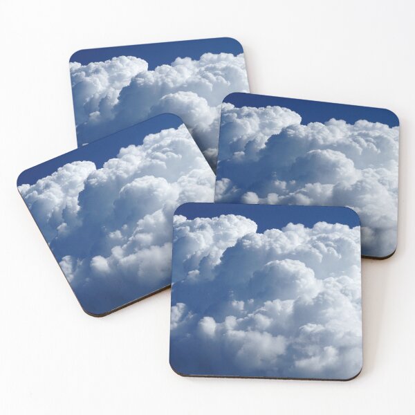 Item preview, Fluffy White Clouds Floating in the Blue Sky designed and sold by ALEX PHOTO DREAMS.