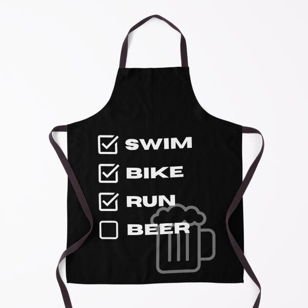 Item preview, Swim Bike Run Beer Funny Triathlon Design designed and sold by shopbikeshirt.