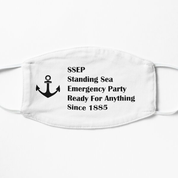 Standing Sea Emergency Party Flat Mask