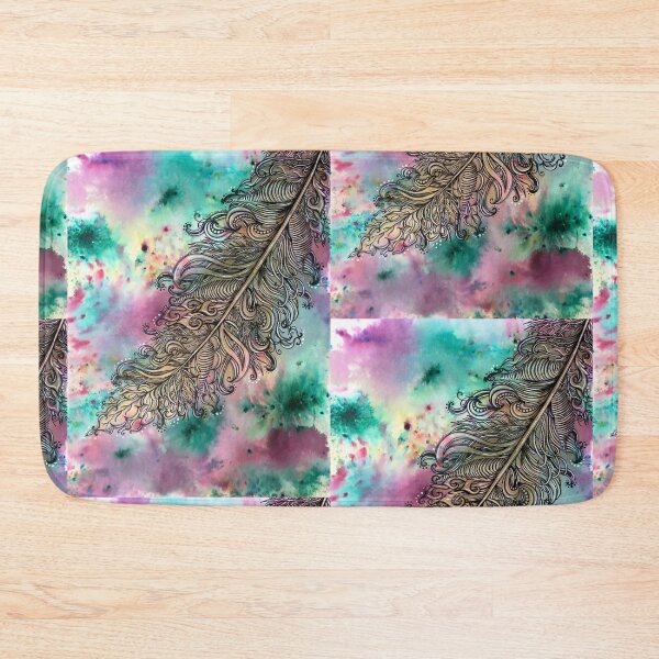 Item preview, Colorful Feather Scroll designed and sold by ACarlo.