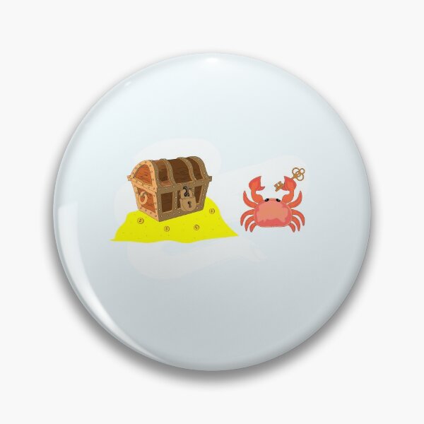 Item preview, Funny crab have found the key of the treasure box under the ocean and become rich , crabby , ocean crab animal art meme ,stealing ocean treasures designed and sold by SGS-.