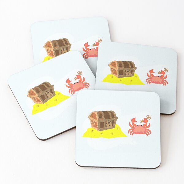 Item preview, Funny crab have found the key of the treasure box under the ocean and become rich , crabby , ocean crab animal art meme ,stealing ocean treasures designed and sold by SGS-.