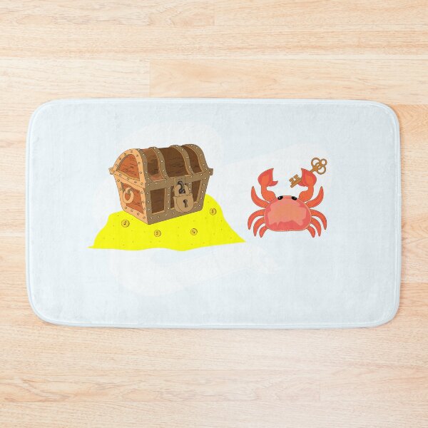 Item preview, Funny crab have found the key of the treasure box under the ocean and become rich , crabby , ocean crab animal art meme ,stealing ocean treasures designed and sold by SGS-.