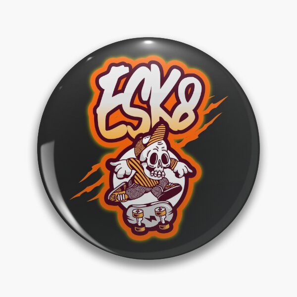 Item preview, ESK8 Cartoon Skeleton. designed and sold by SilverFoxStore.
