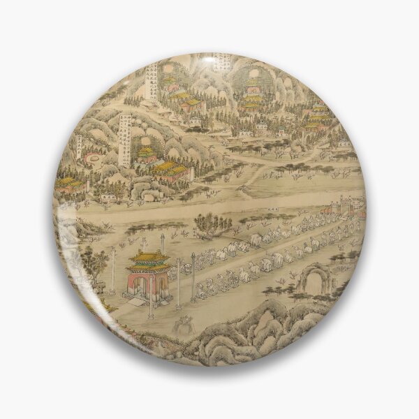 Item preview, Panoramic Map of 13 Ming Emperors (1736) designed and sold by allhistory.