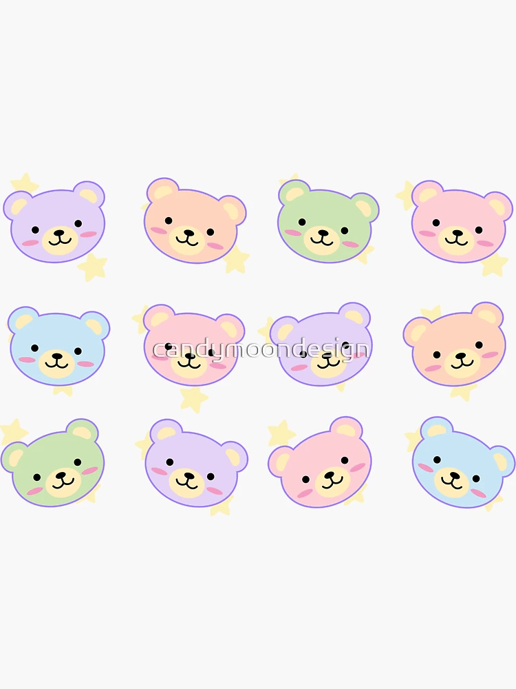 Kawaii Pastel Star Stickers – Sweet Kawaii Design