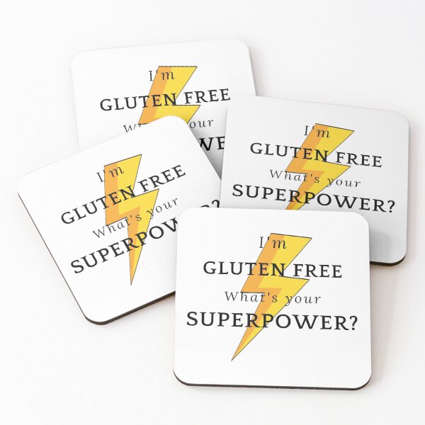 Item preview, I'm gluten free. What's your superpower? designed and sold by GlutenFreeTee.