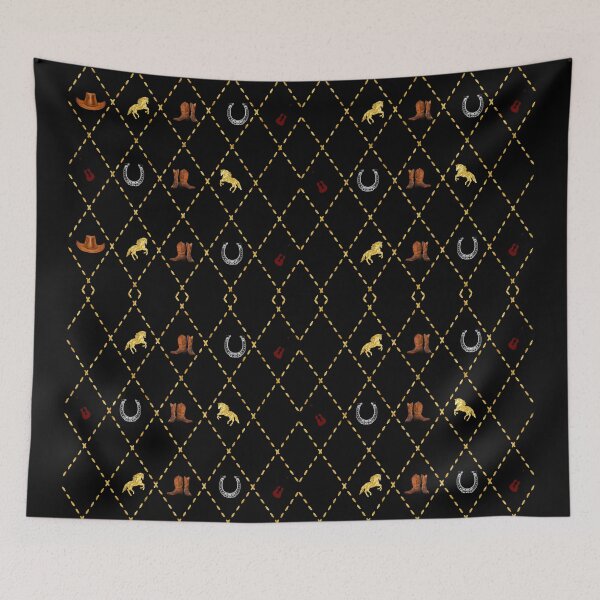 Item preview, Cowboy & Horses Country Music Pattern designed and sold by Autographix.