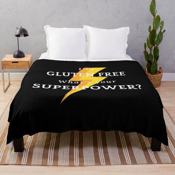 Item preview, I'm gluten free. What's your superpower? designed and sold by GlutenFreeTee.