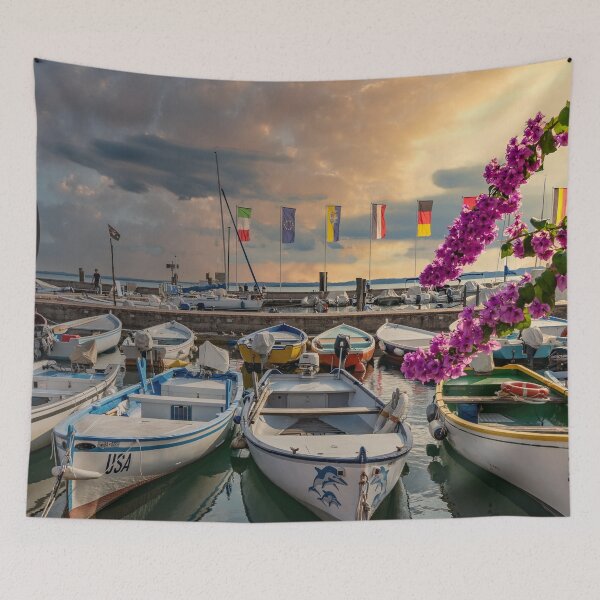 Item preview, boats on the lake designed and sold by SherriMans.