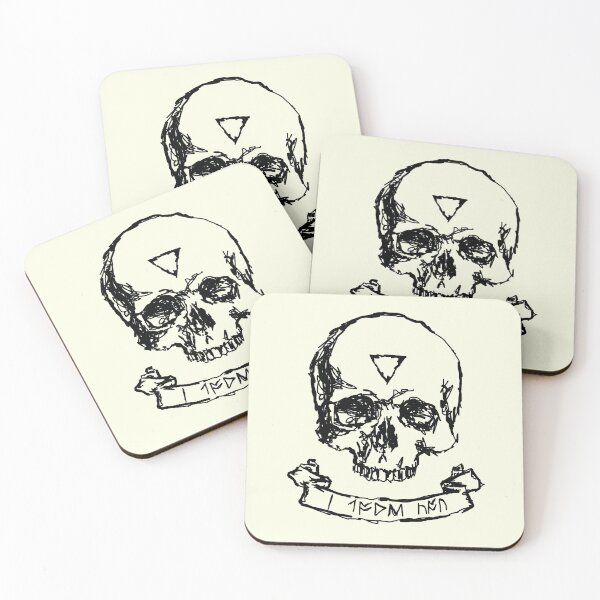 Item preview, Positive and Awesome Skull  designed and sold by BisonDraw.