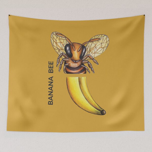 Item preview, BANANA BEE by FrankenDuo satin orange designed and sold by FrankenDuo.