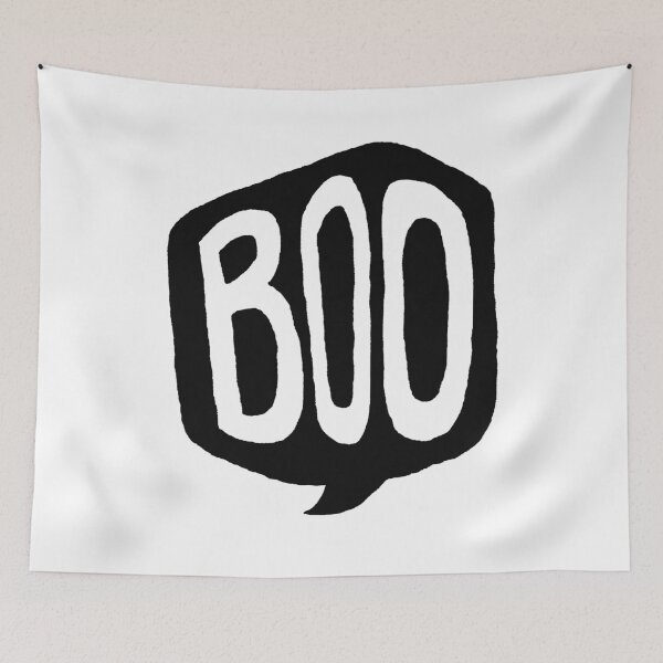 Item preview, Boo Halloween Speech Bubble with Rough Edges designed and sold by MadoMade.