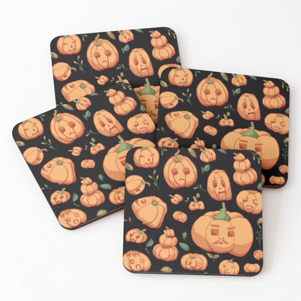 Item preview, Bunch of Pumpkins on a Black Background designed and sold by ArtbyLinnea.