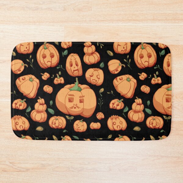 Item preview, Bunch of Pumpkins on a Black Background designed and sold by ArtbyLinnea.