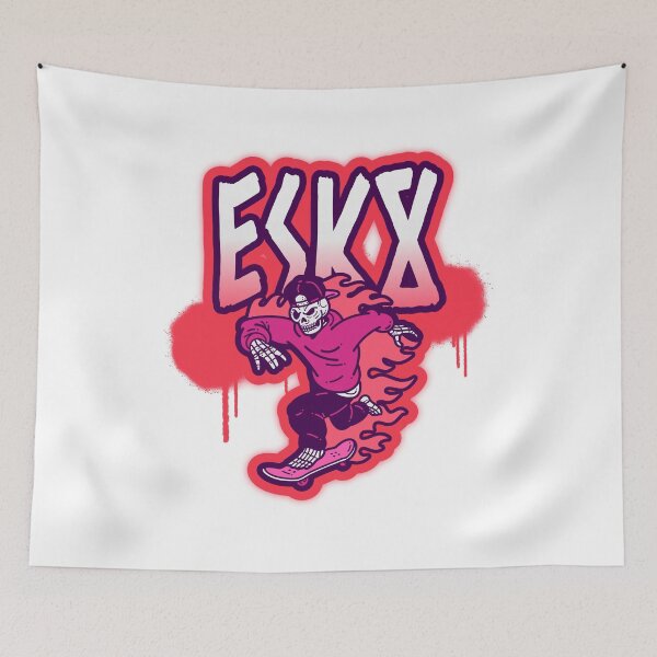 Item preview, ESK8 Skeleton in Flames. designed and sold by SilverFoxStore.