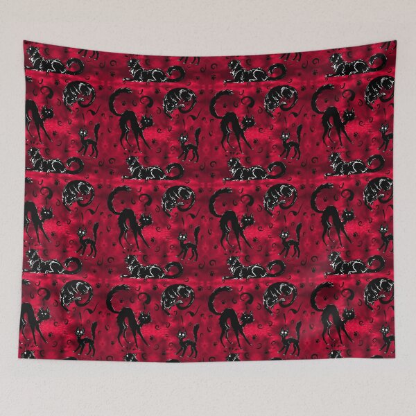 Item preview, Copy of Spoopy Kittehs in Reds designed and sold by LauraGarabedian.