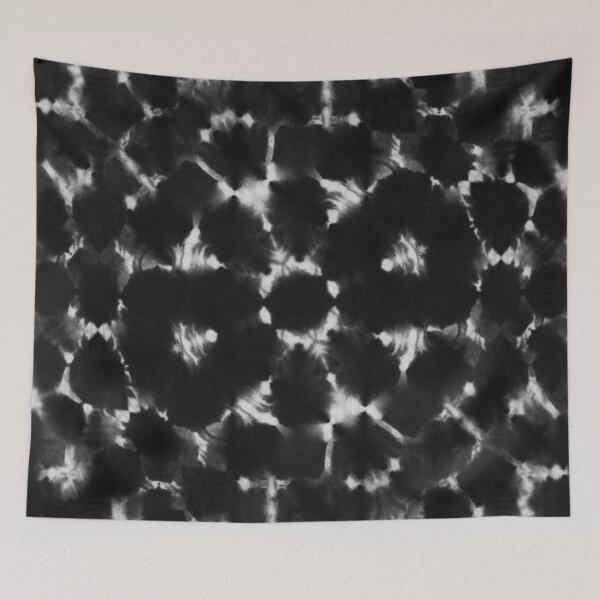 Item preview, Black shibori kaleidoscope designed and sold by marufemia.