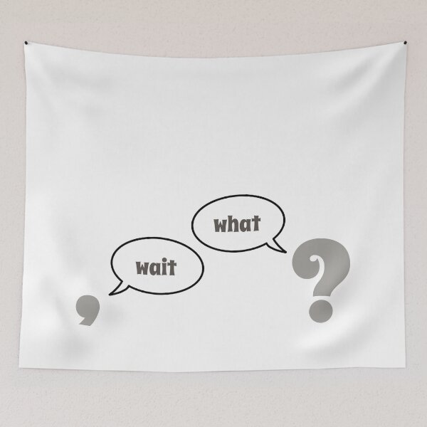 Item preview, Wait, What? - Funny Grammar Sayings designed and sold by Flip & Flop.