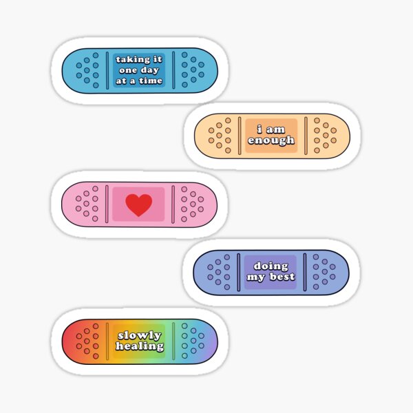 Mental Health Bandaids Sticker