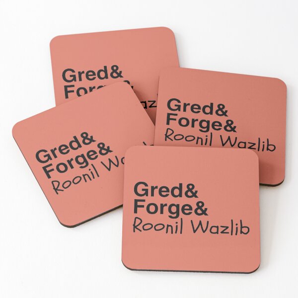 Item preview, gred and forge and roonil wazlib - black designed and sold by lexicolor.