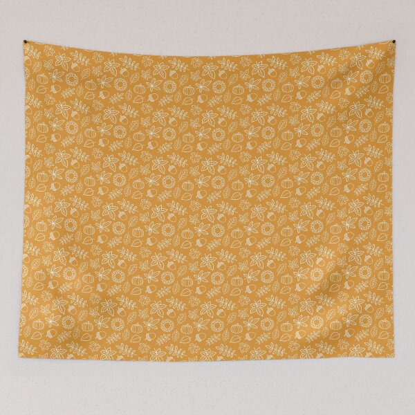 Item preview, autumn doodle patterned designed and sold by ImagineKaye.