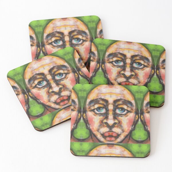 Item preview, Digital face drawing with soft lights colors  designed and sold by jotcar.