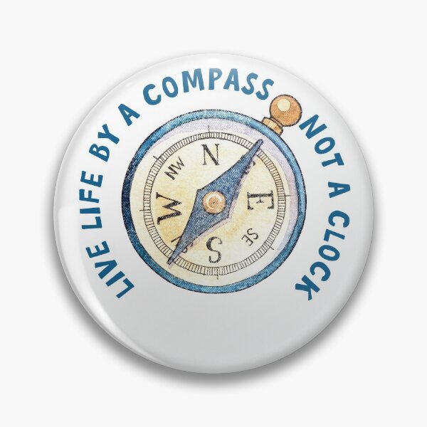 Item preview, Live Life by a compass not a clock designed and sold by bullshirter.