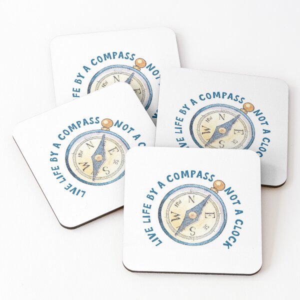 Item preview, Live Life by a compass not a clock designed and sold by bullshirter.