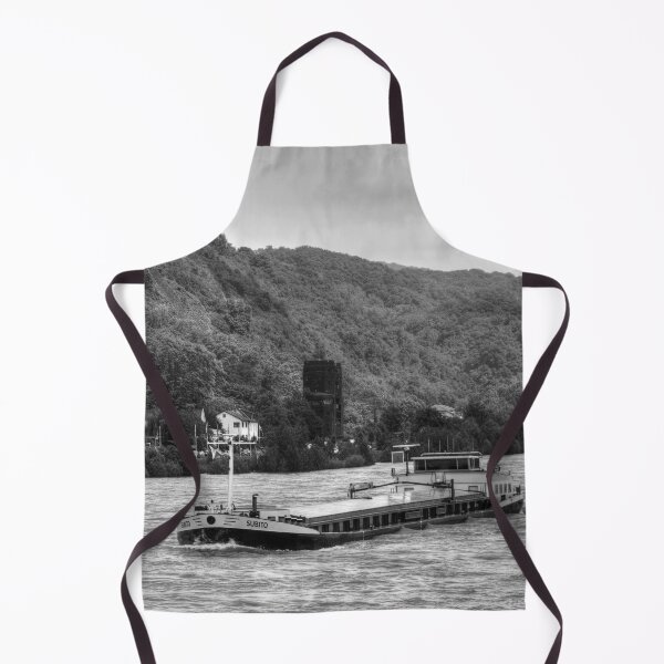 Item preview, Barge on the Rhine - B&W designed and sold by tomg.