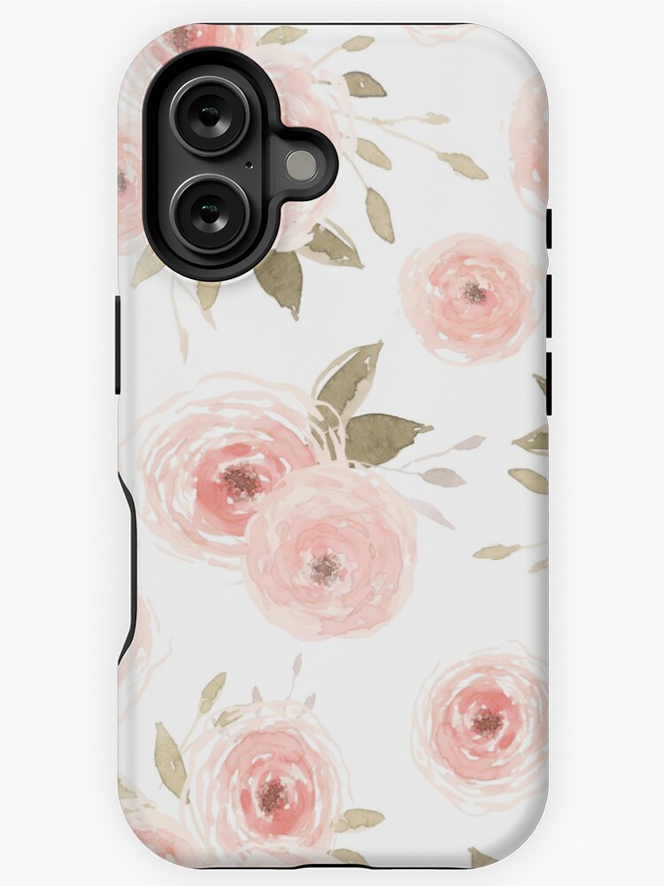 Thumbnail 1 of 4, iPhone Case, Peachy Floral designed and sold by aliawallco.