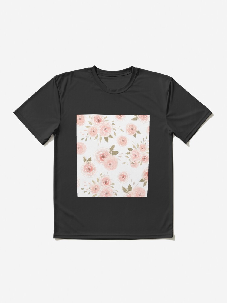 Thumbnail 2 of 7, Active T-Shirt, Peachy Floral designed and sold by aliawallco.