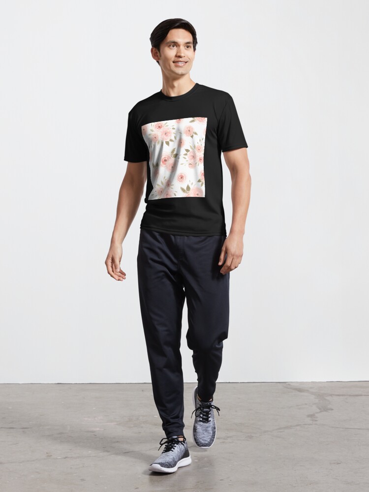 Thumbnail 5 of 7, Active T-Shirt, Peachy Floral designed and sold by aliawallco.