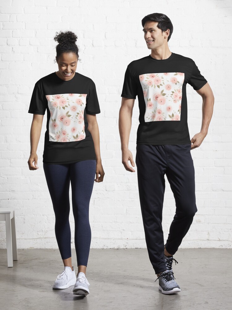 Thumbnail 1 of 7, Active T-Shirt, Peachy Floral designed and sold by aliawallco.
