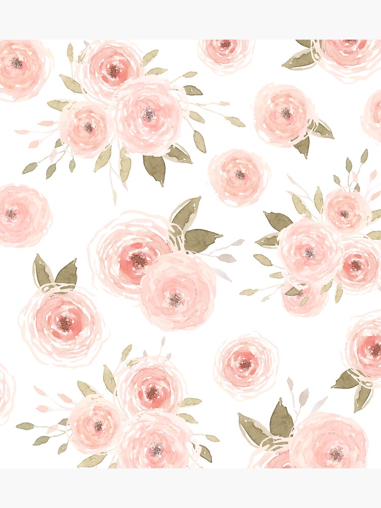 Thumbnail 3 of 3, Sticker, Peachy Floral designed and sold by aliawallco.
