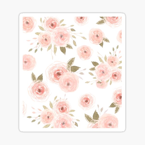 Peachy Floral Sticker