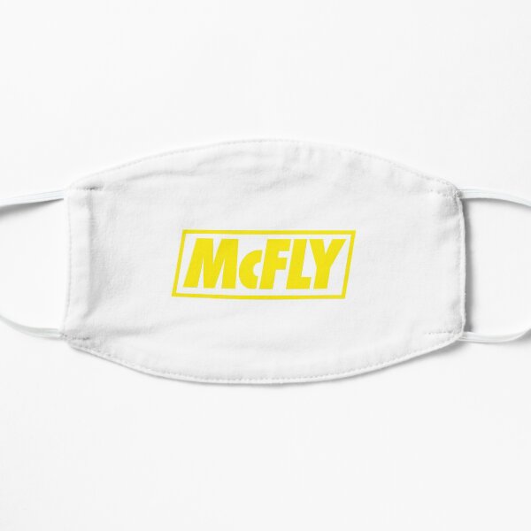 mcfly new logo 2020 in yellow young dumb thrills Flat Mask