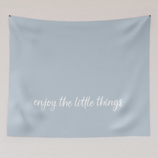 Item preview, Enjoy the little things - pastel blue designed and sold by Aryeh Studio.
