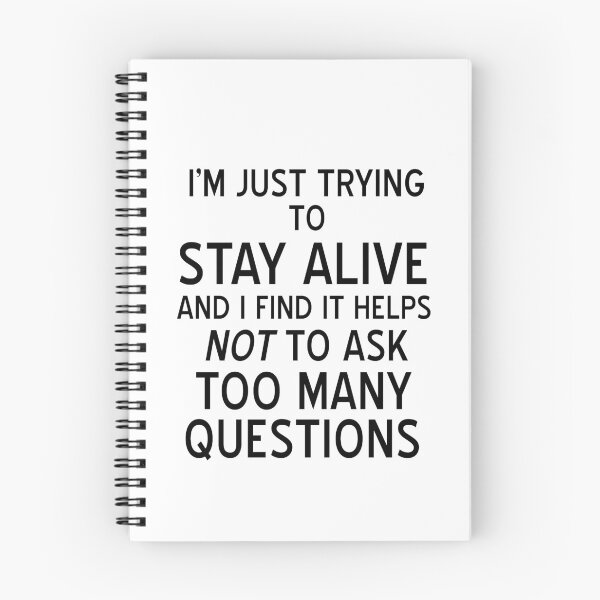 Item preview, Galavant-Inspired "I'm Just Trying to Stay Alive" designed and sold by mulberrydragon.