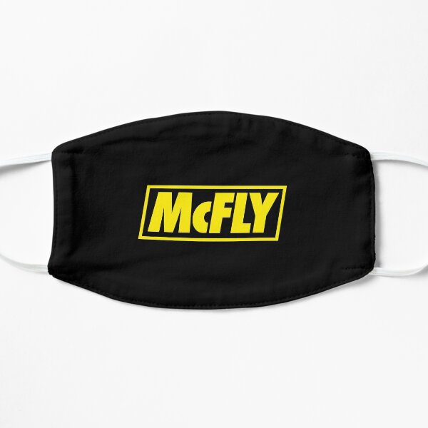 mcfly new logo 2020 in yellow young dumb thrills 2 Flat Mask