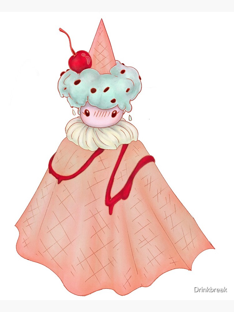 Ice Cream Fairy Art Print By Drinkbreak Redbubble