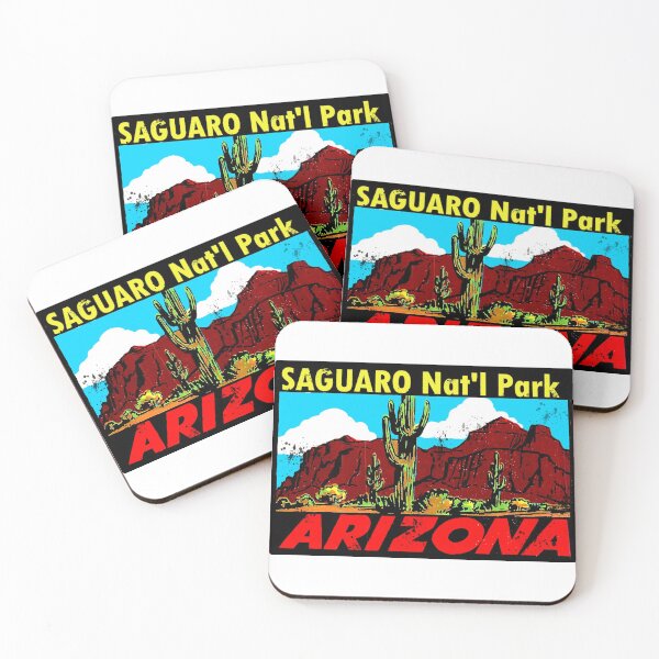 Item preview, Saguaro National Park Arizona Vintage Travel Decal designed and sold by hilda74.