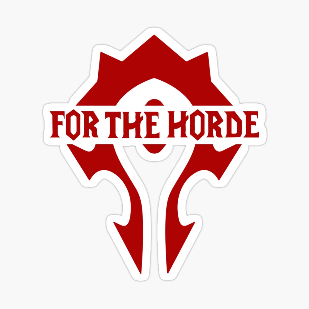 For The Horde Wow Postcard By Sagastreet Redbubble