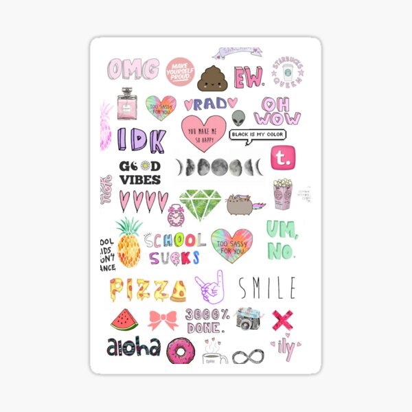 Colorful Tumblr Art Sticker